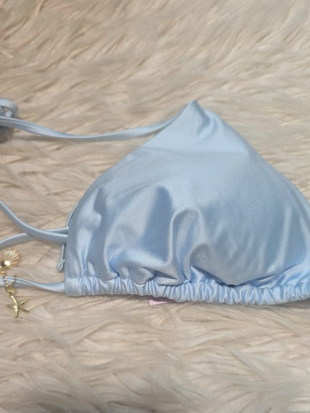 NWT Wild Fable 2 Piece Shiny Blue Bikini Set- XL /16